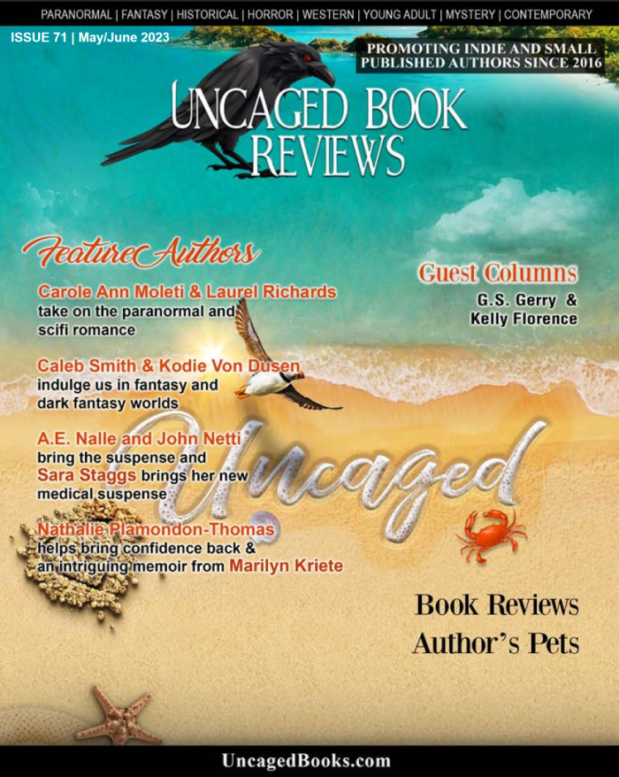 Uncaged Book Reviews magazine feature on John Netti